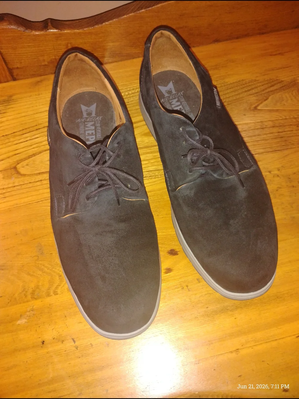 Mephisto Casual/Dress Shoes Men's Size 10½ Black Suede Lace-Up